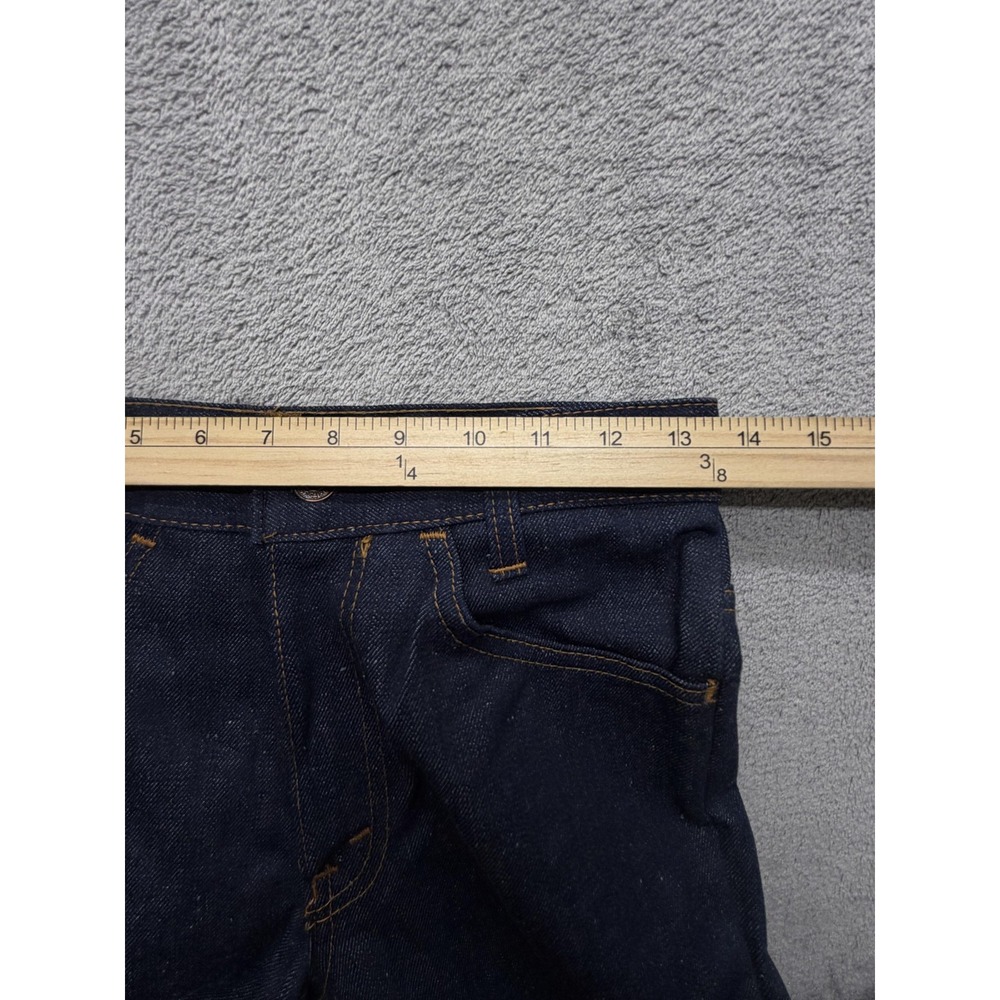 Vintage Levis‎ Bell Bottom Jeans Mens 27x32 Dark Wash Denim Student Made USA 70s - Picture 8 of 16